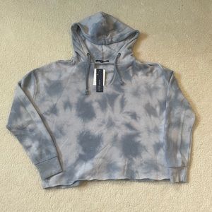 Tie Dye Boxy Crop Hoodie by Ocean Drive Size M - NWT